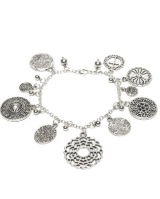 bracciale-ciondoli-arabesque- love silver Pois Nero Ladispoli