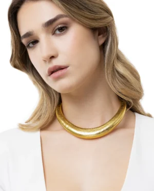 Choker rigido ottone riciclato