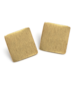 Orecchini clip quadrato liscio by Vestopazzo