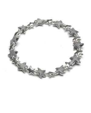 Bracciale elastico mix stelle marine silver plated by Vestopazzo Bracciale elastico mix stelle marine silver plated by Vestopazzo