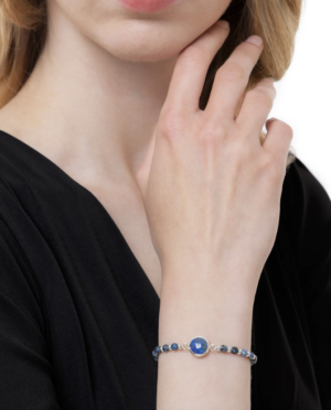 Bracciale Donna Elastico con Lapislazzuli.