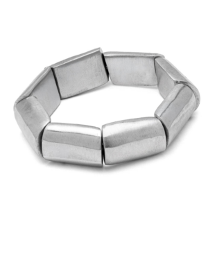 Bracciale donna elastico 8 rettangoli in alluminio riciclato: