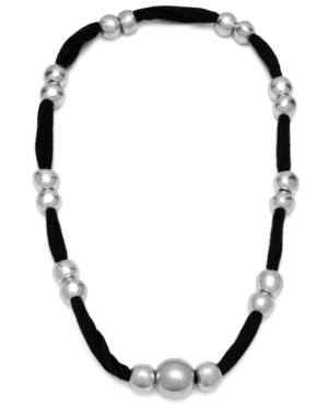 Collana in lycra con 18 sfere in alluminio riciclato By Vestopazzo