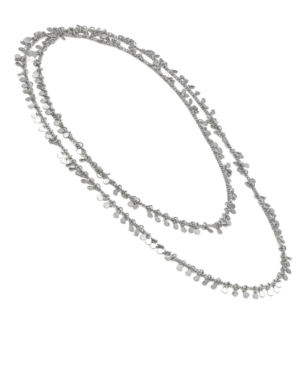 Collana lunga con monete pendenti silver plated by Vestopazzo