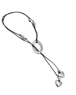 Pendente ovale e cuori in alluminio by Vestopazzo