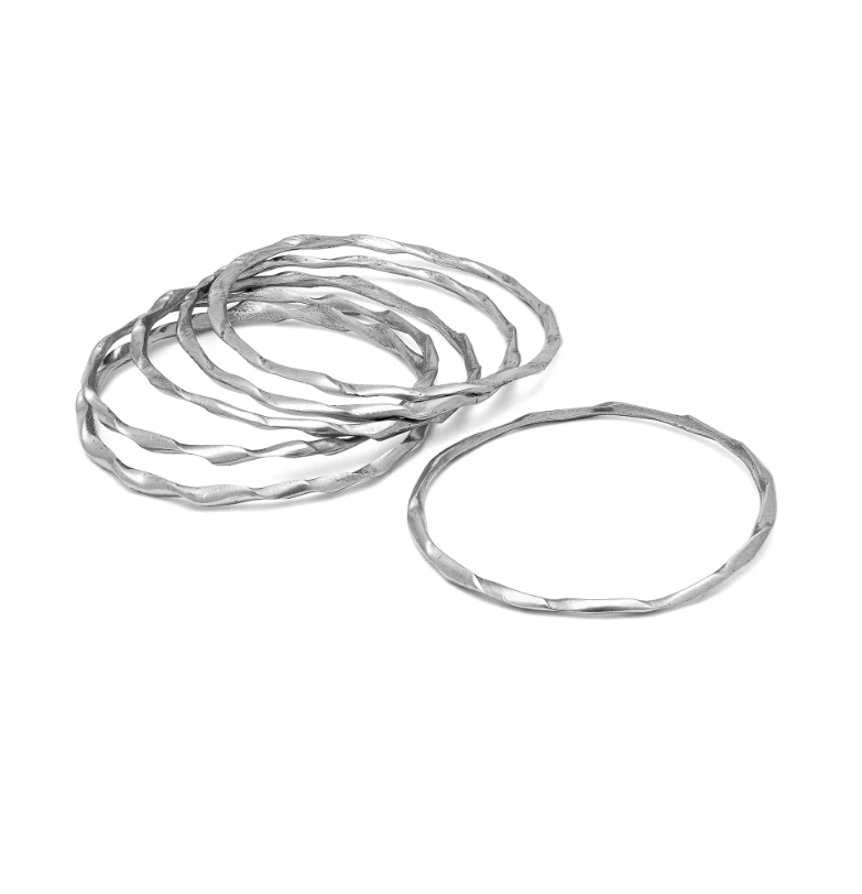 Bracciale uomo/donna rigido ondulato in alluminio riciclato by Vestopazzo